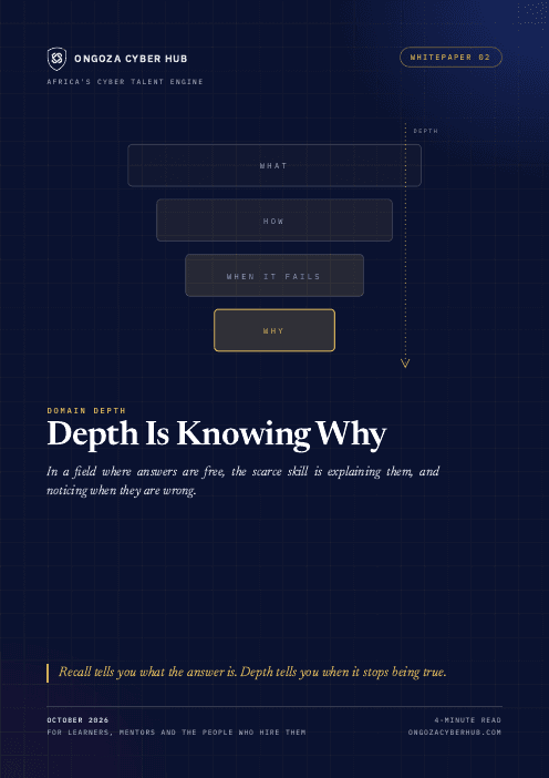 Cover of Depth Is Knowing Why